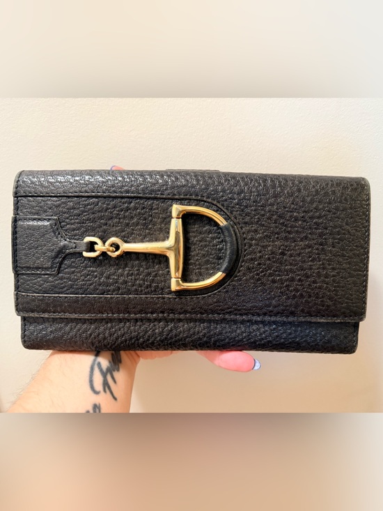 Gucci Handbags - *Pretty* Gucci - Horsebit Leather Long Wallet
